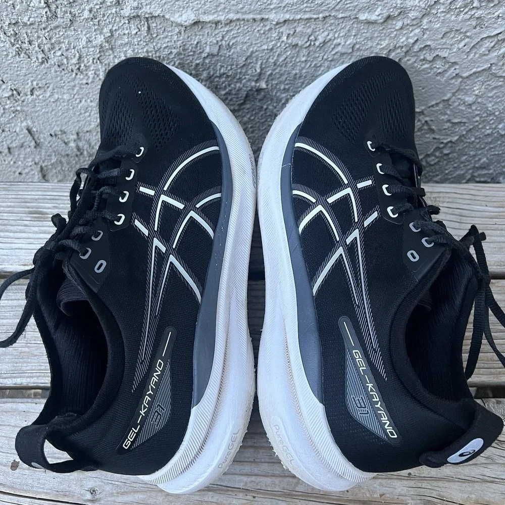 ASICS Shoes Men Size 12 Extra Wide Gel Kayano 31 Black White